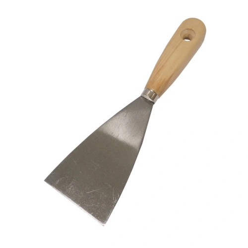 Špachtle ocelová s dřevěnou rukojetí, 70 mm Špachtle ocelová s dřevěnou rukojetí, 70 mm
