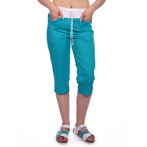 Dámské 3/4 kalhoty MATYLDA, tyrkysové