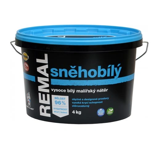 Maliřská barva REMAL SNĚHOBÍLÝ, 4kg